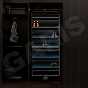 Kệ giày dép thông minh 12 tầng xoay 360 độ GARIS GW44E