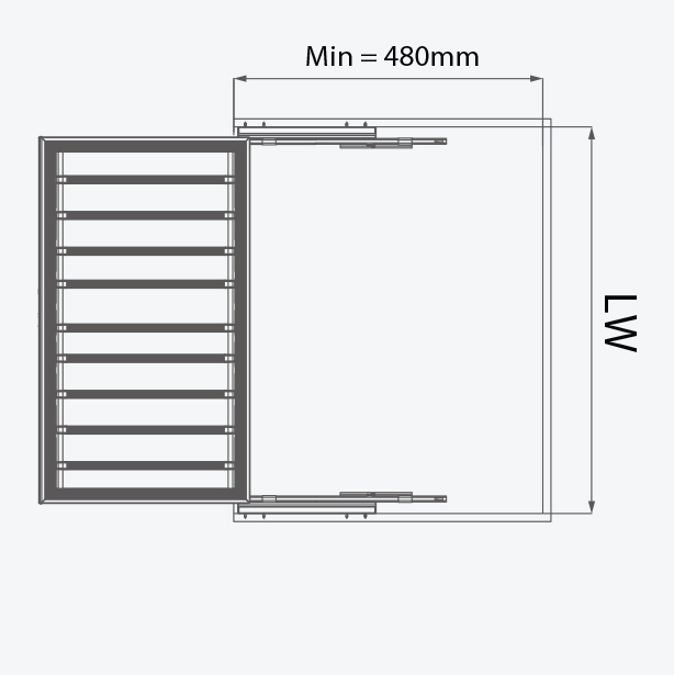Kệ vắt quần âu GARIS GW04E LIFTMAX Series