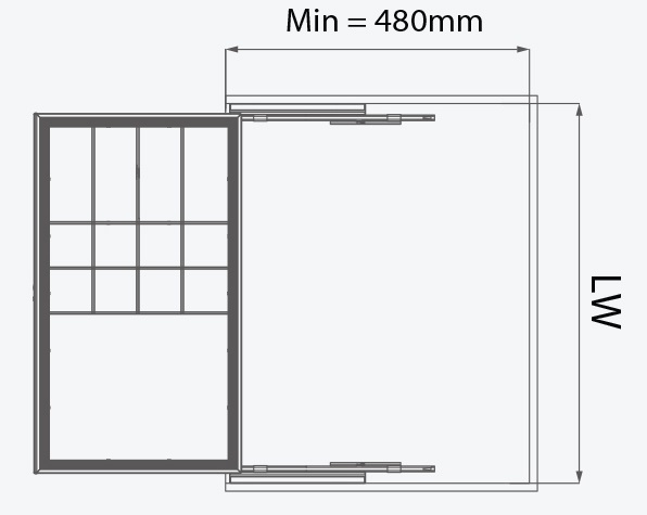 Ngăn kéo đựng đồ nội y GARIS GW08E LIFTMAX Series