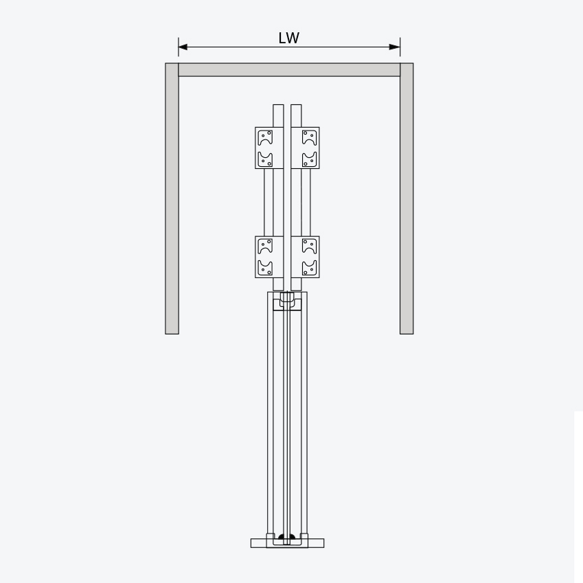 Móc quần áo treo đỉnh GARIS GW36E LIFTMAX Series