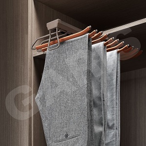 Kệ vắt quần áo treo đỉnh ray trượt GARIS GW38R