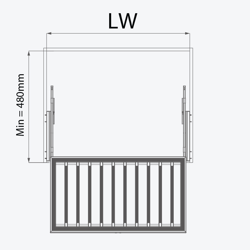 Kệ vắt quần âu GARIS GW04R RUBY Series