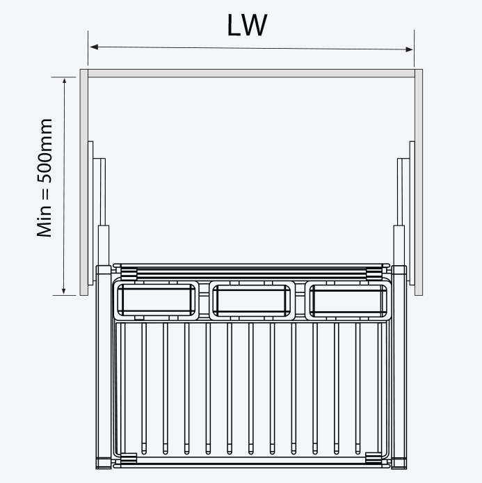Kệ vắt quần âu GARIS GW04 SNOW Series