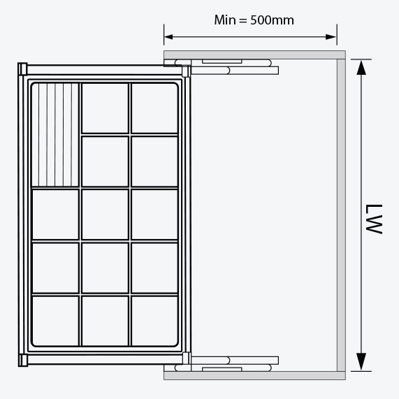 Kệ đựng đồ trang sức GARIS GW07 SNOW Series