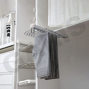 Kệ vắt quần áo treo đỉnh ray trượt GARIS GW18