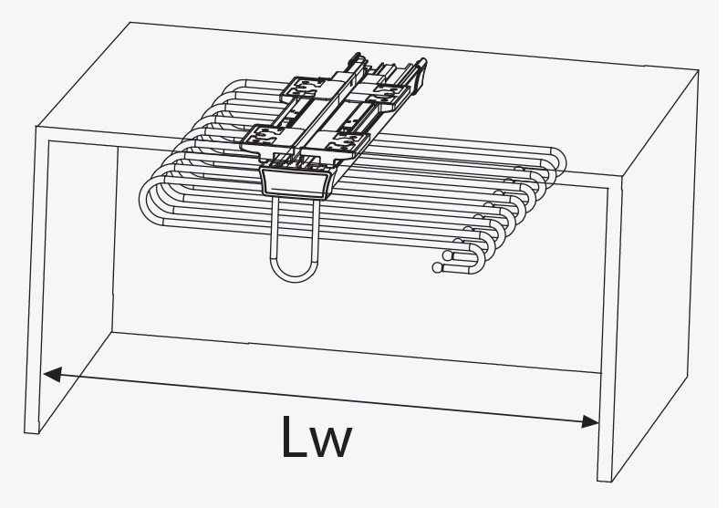 Kệ vắt quần áo treo đỉnh ray trượt GARIS GW18 SNOW Series