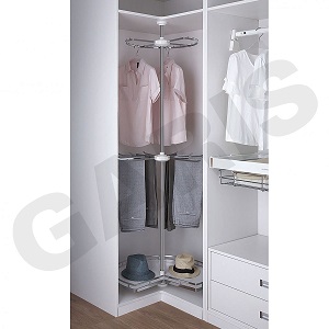Kệ treo đồ góc xoay 3 tầng GARIS GW23