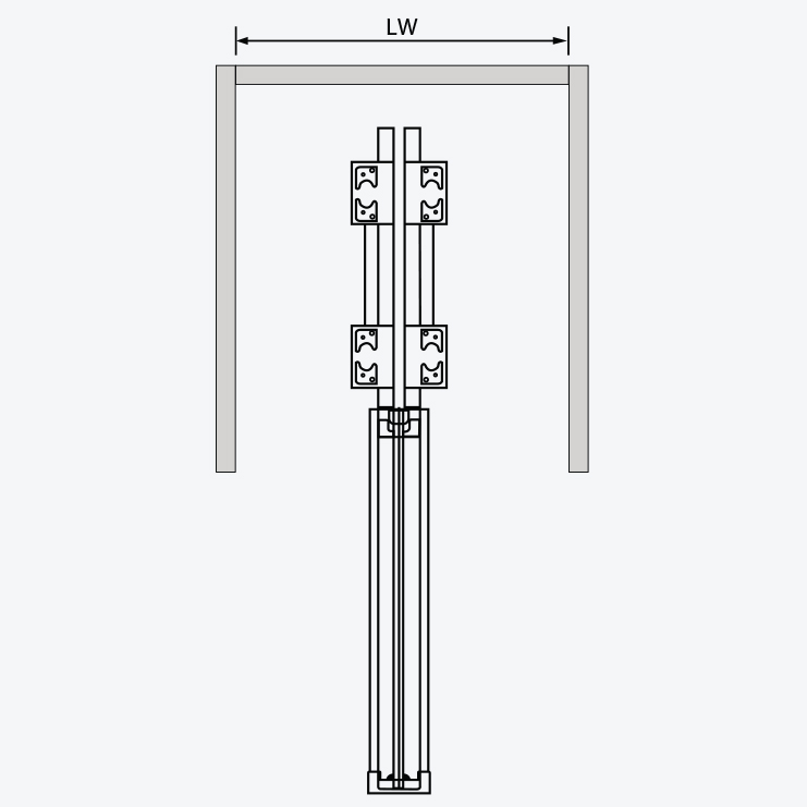 Móc quần áo treo đỉnh GARIS GW16 SNOW Series
