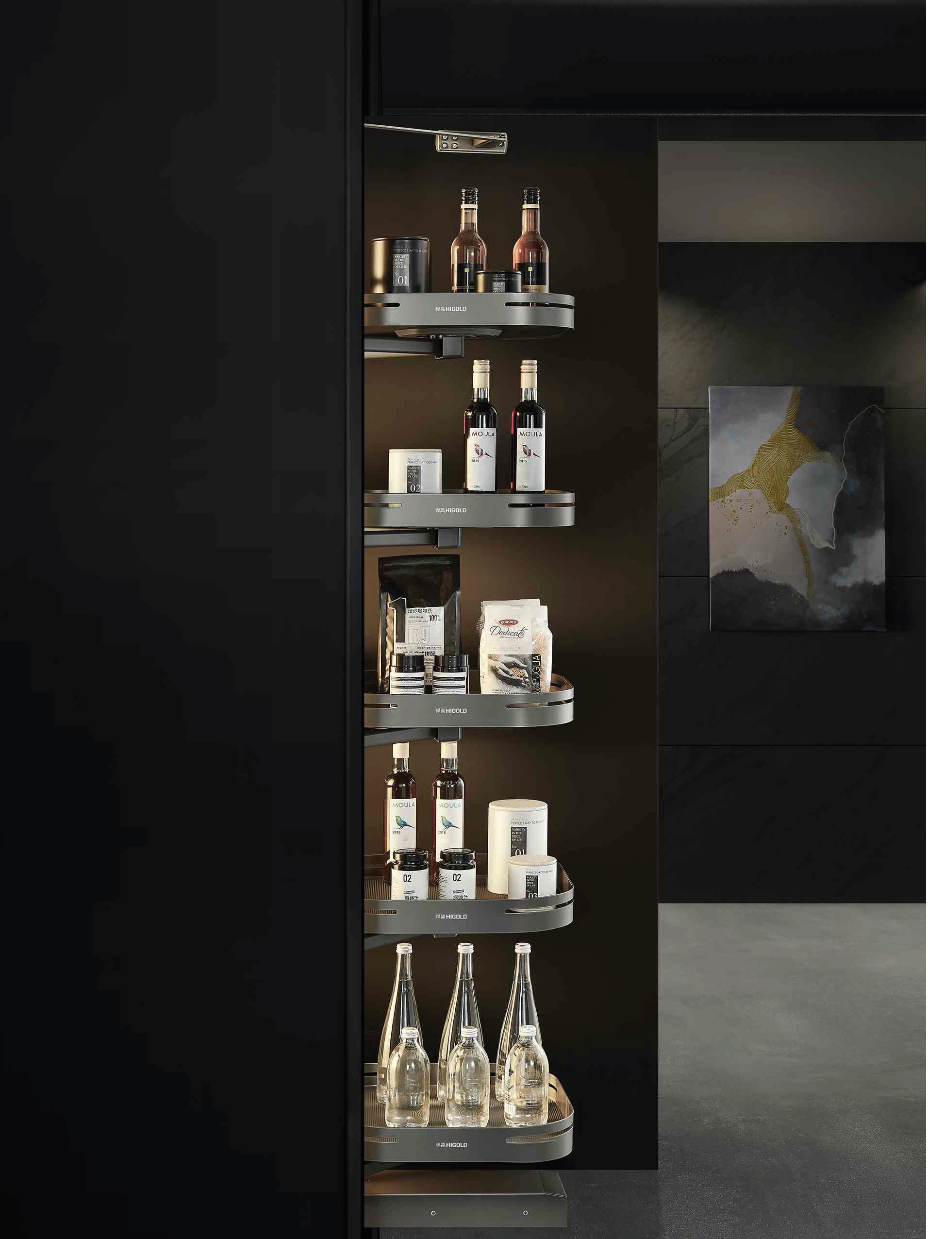 Kệ tủ đồ khô Higold Shearer xoay 360 độ 202294 202295 202296