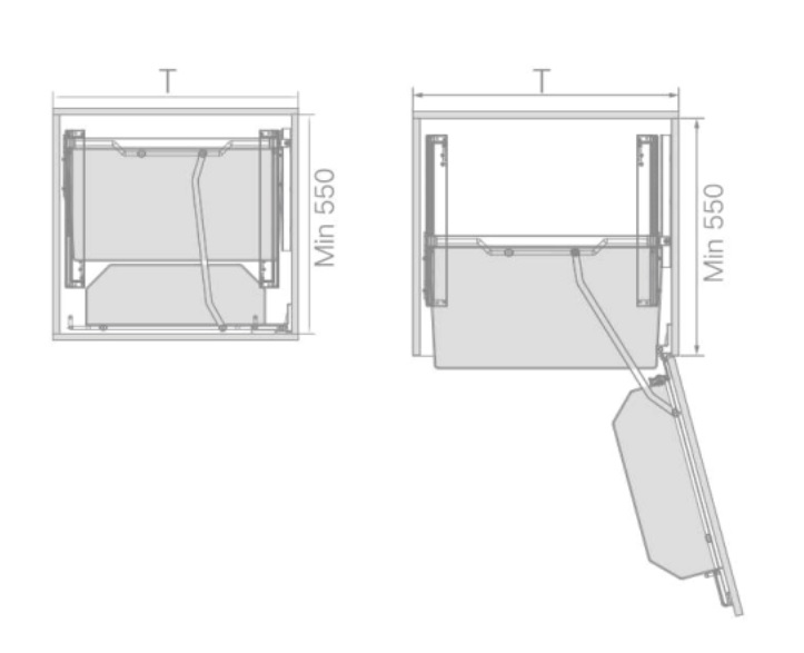 Kệ tủ đồ khô 2 tầng Higold nhôm Xingfa 309041