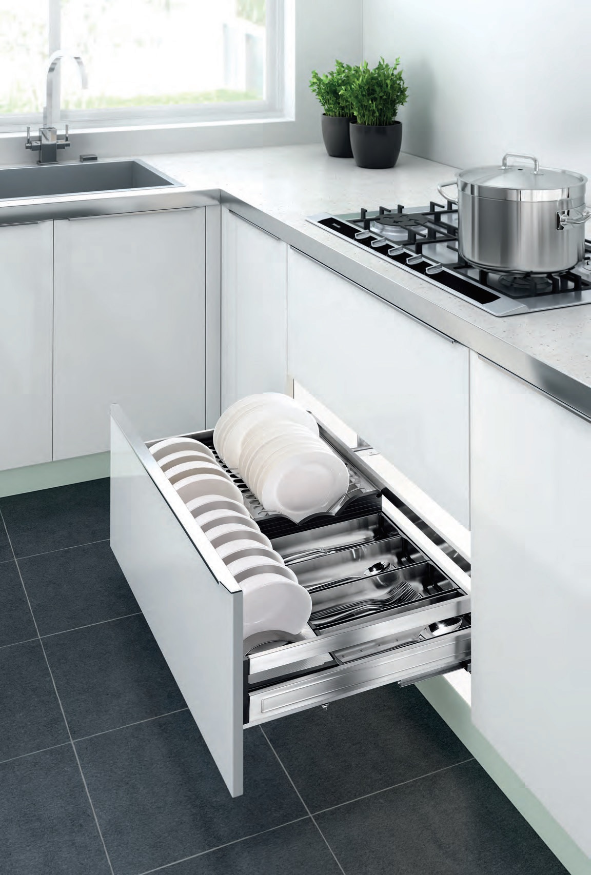 Kệ bát đĩa thìa muỗng inox hộp Higold 303301 303302 303303 303304