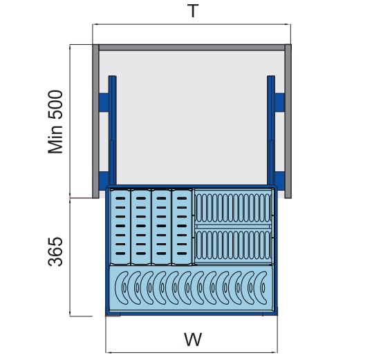Kệ bát đĩa thìa muỗng inox hộp Higold 303311 303312 303313 303314