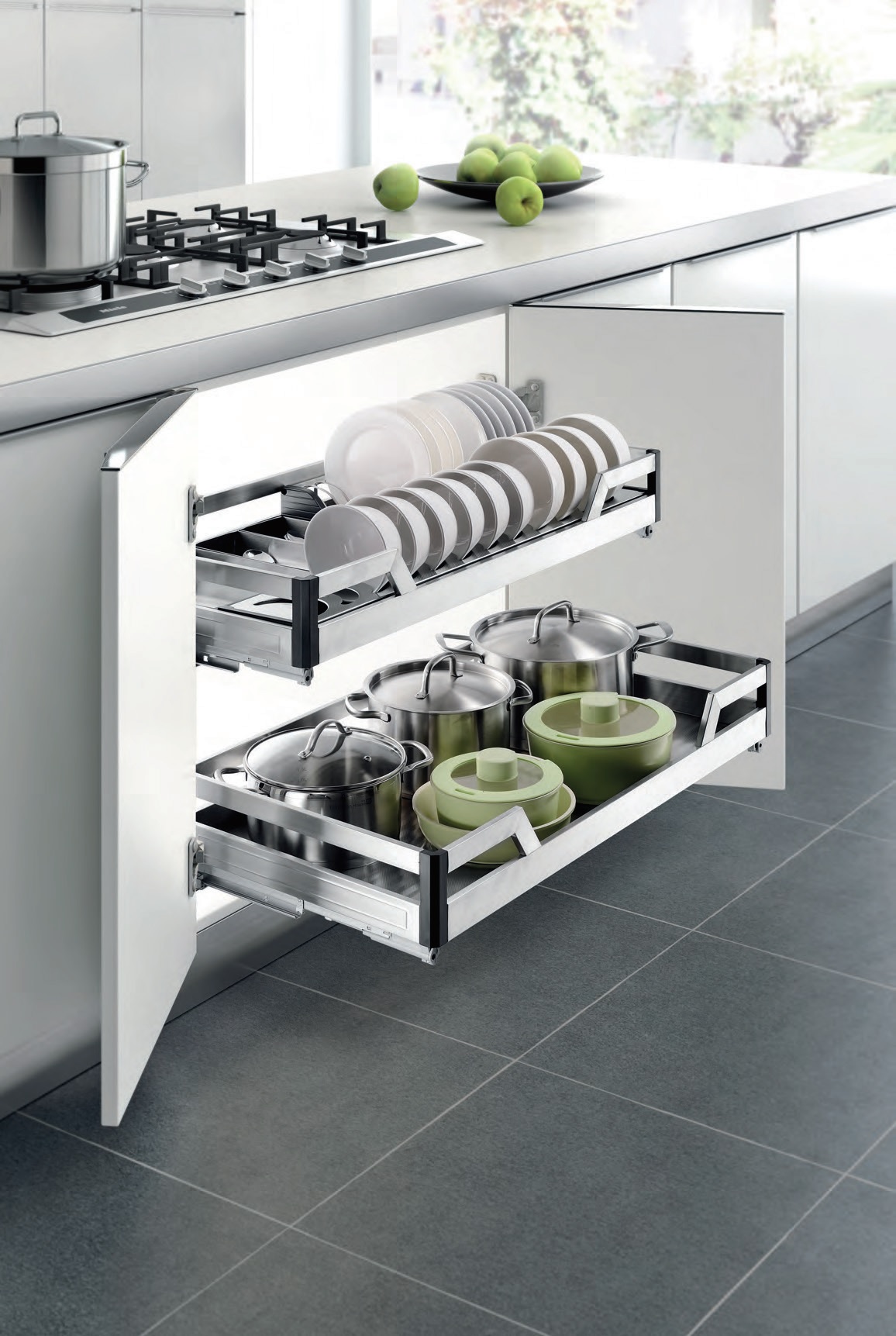 Kệ xoong nồi đa năng inox hộp Higold 303211 303212 303213 303214