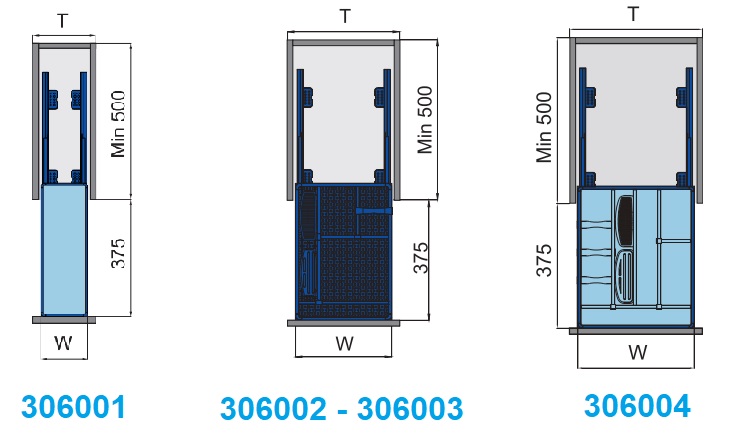 Kệ gia vị đa năng Inox hộp Higold 306001 306002 306003 306004