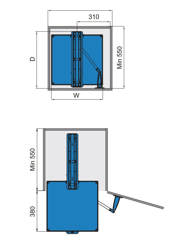 Kệ tủ đồ khô 5 tầng Inox 304 vách kính Higold 205373