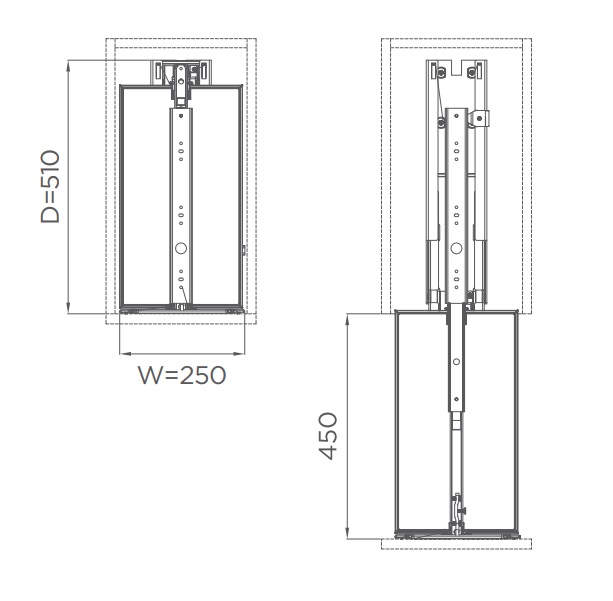 Kệ tủ đồ khô 6 tầng cánh rút Inox 304 Higold Diamon 2.0 201146