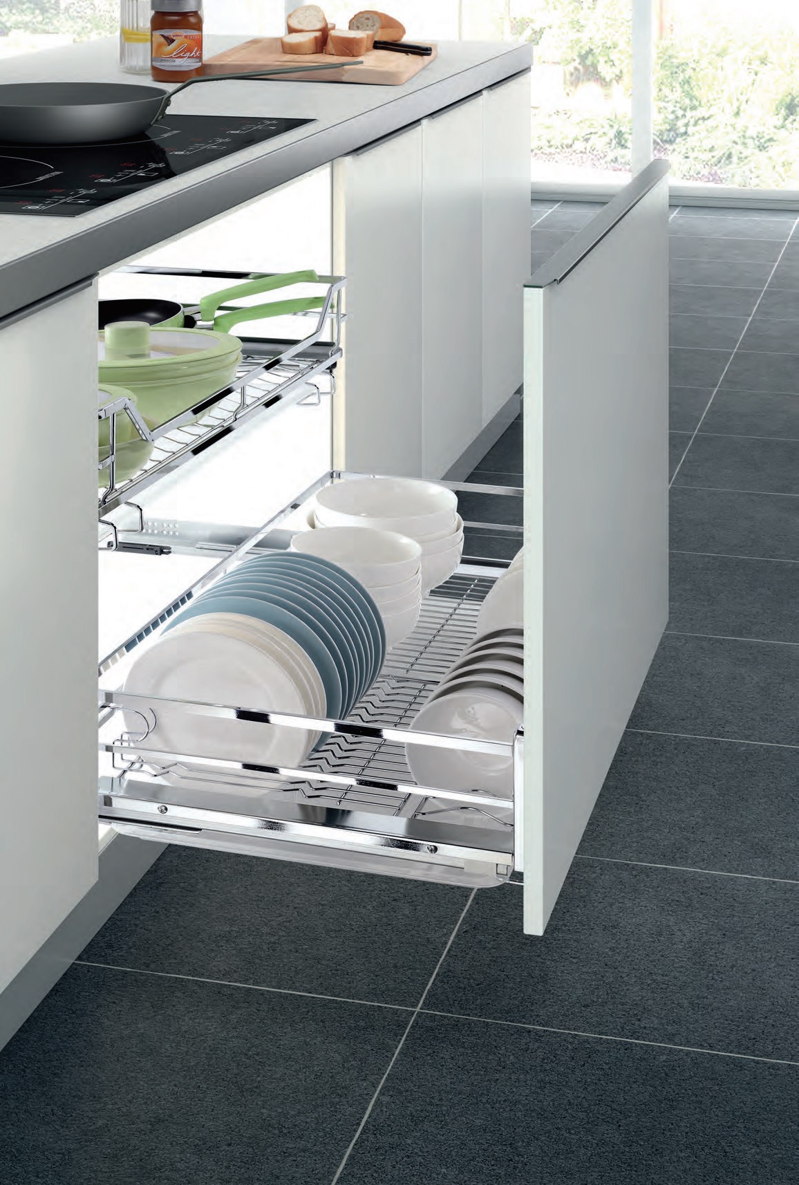 Kệ xoong nồi đa năng Inox phủ Chrome Higold 303512 303514 303515