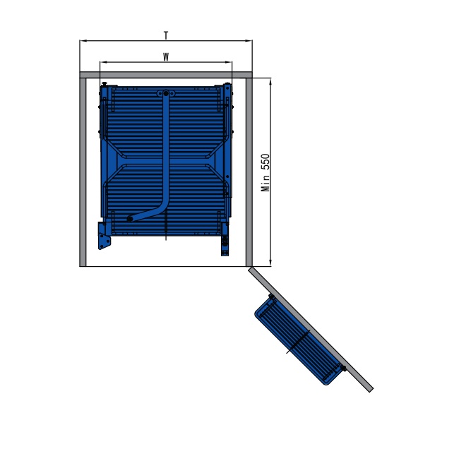 Kệ tủ đồ khô 6 tầng (18 rổ) Inox phủ Chrome Higold 203003