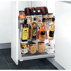 Kệ dao thớt gia vị đa năng Inox304 nan tròn Higold 306022