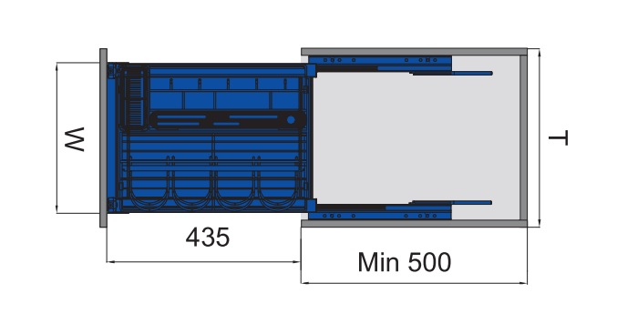 Kệ dao thớt gia vị đa năng Inox304 nan tròn Higold 306022
