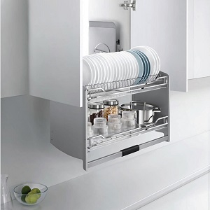 Kệ chén bát nâng hạ di động Inox Sus304 Higold 401251 401252 401253 401254