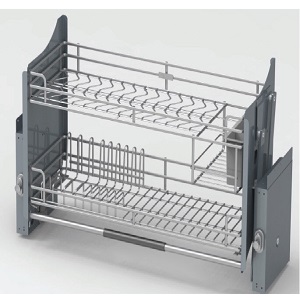 Kệ chén bát nâng hạ di động Inox Sus304 Higold A222-1 A223-1 A224-1