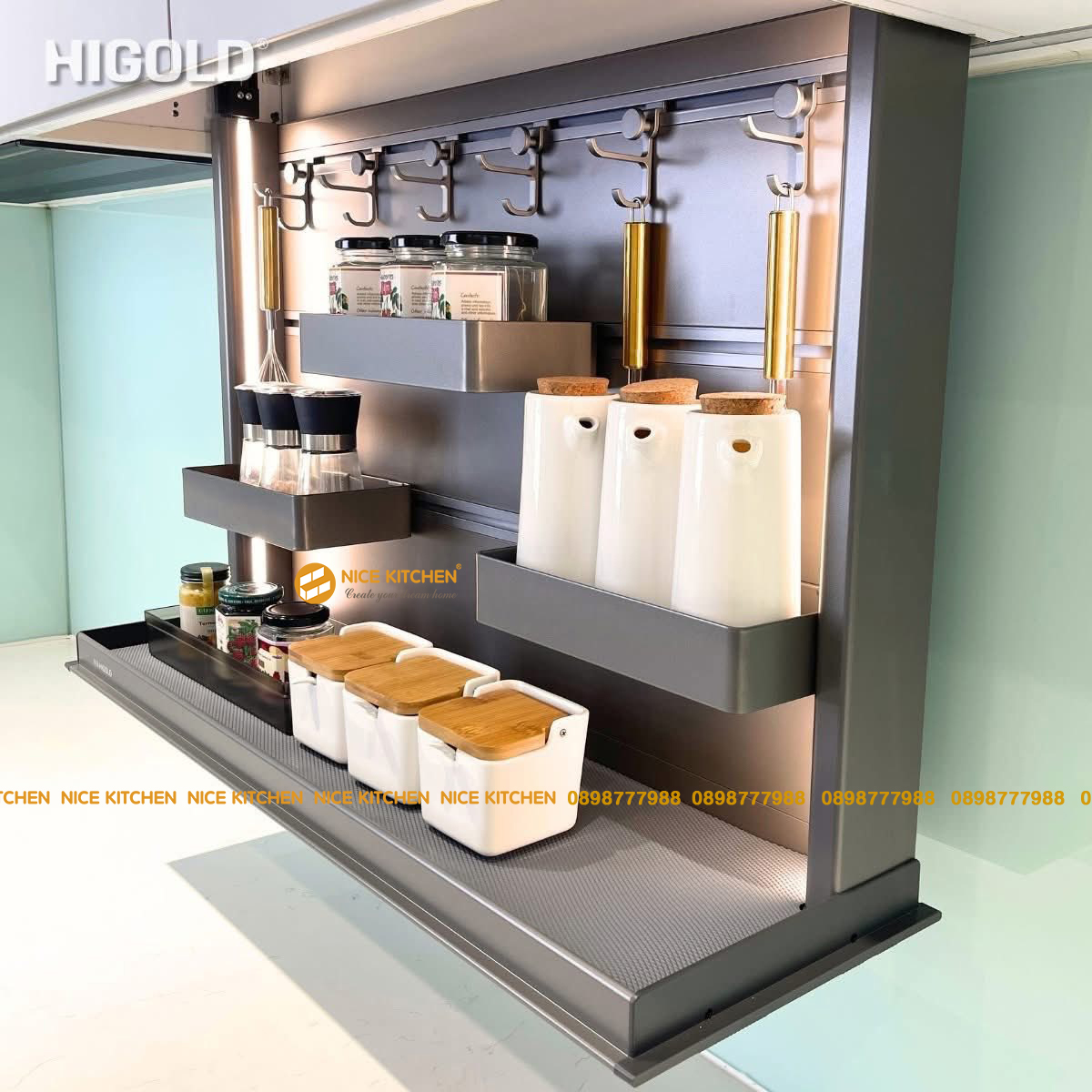 Kệ gia vị nâng hạ điện Higold Star Move Pro Shearer Series 401381 401382 401383 401384