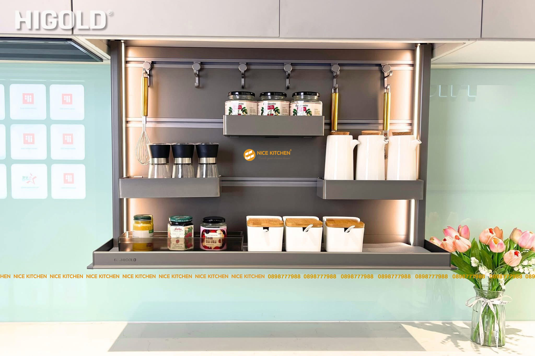 Kệ gia vị nâng hạ điện Higold Star Move Pro Shearer Series 401381 401382 401383 401384