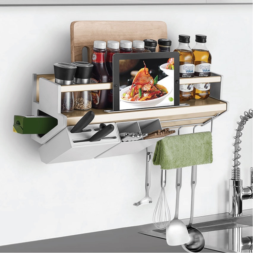 Kệ gia vị muỗng đũa dao thớt đa năng Higold 415081