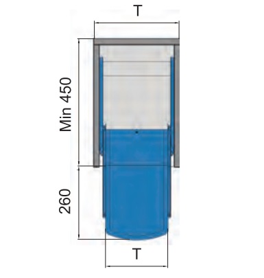 Thùng gạo âm tủ cánh mở Higold 307033