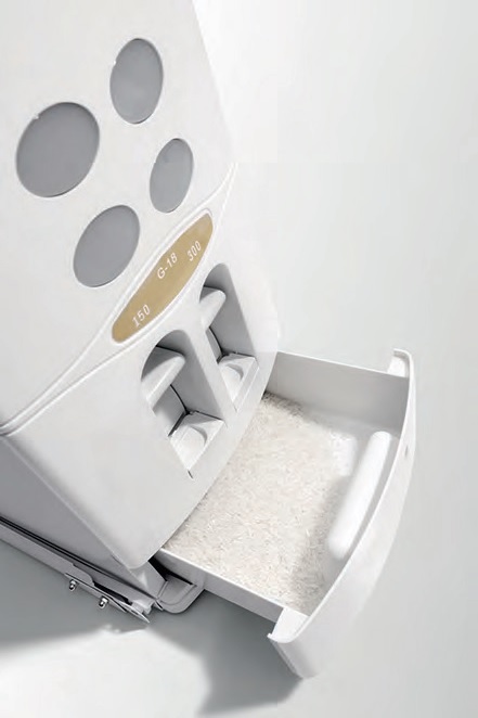 Thùng gạo âm tủ cánh mở Higold 307033