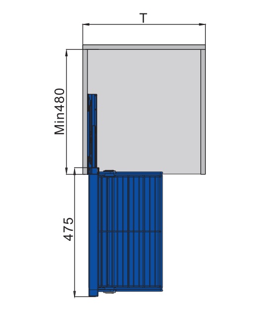 Kệ đựng đồ gấp 4 tầng ray hông Higlod 4515 (L/R)
