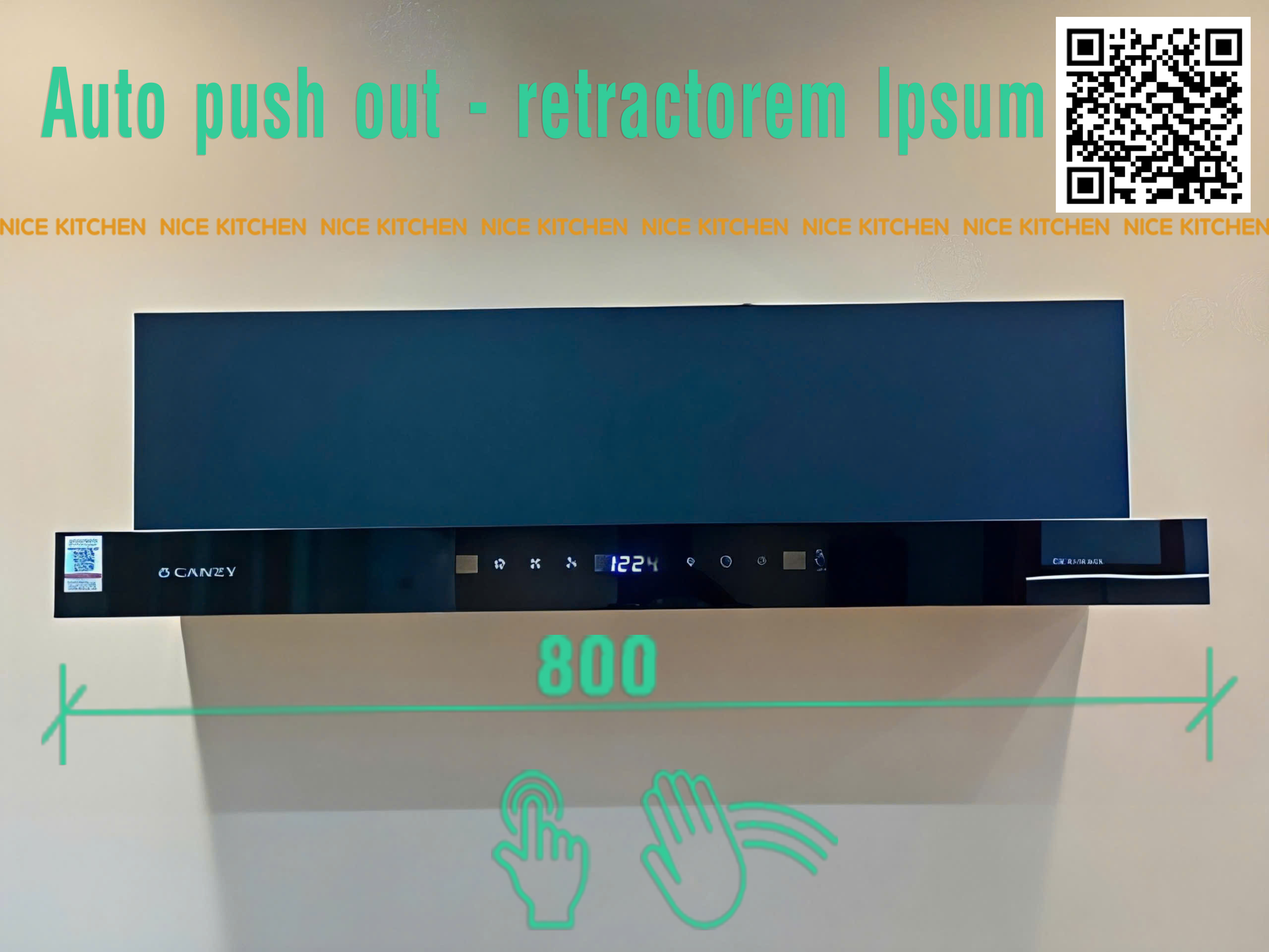 Máy hút mùi âm tủ 80cm CANZY CZ EH88GL