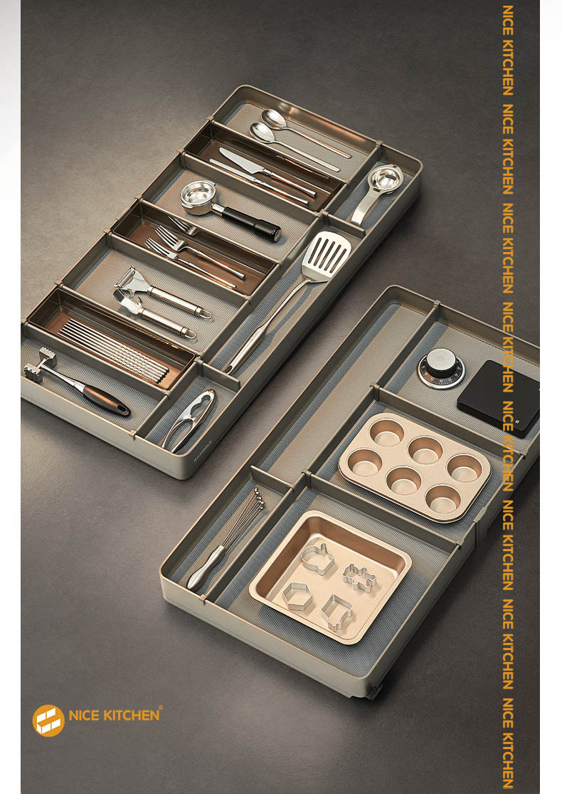 Khay chia thìa muỗng dĩa nhôm phủ nano Higold Shearer 4.0