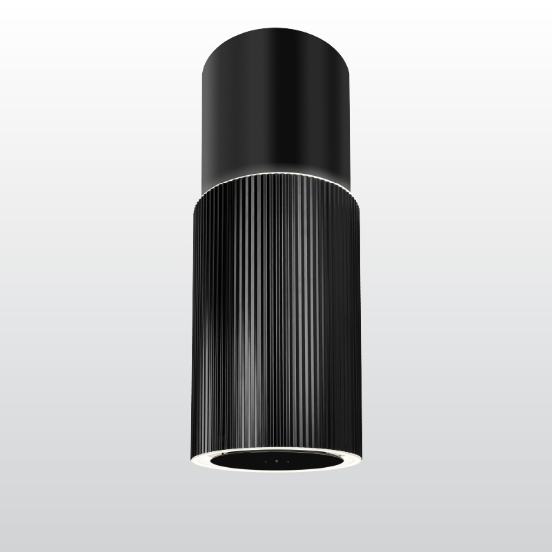 Máy hút mùi độc lập trụ tròn Malloca Monoblack K-382B