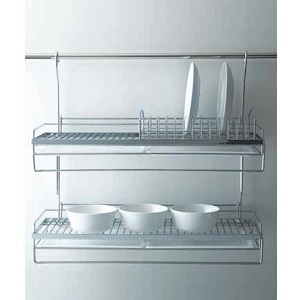 Giá treo bát đĩa 2 tầng chất liệu SUS304 Higold 403010