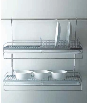 Giá treo bát đĩa 2 tầng chất liệu SUS304 Higold 403010