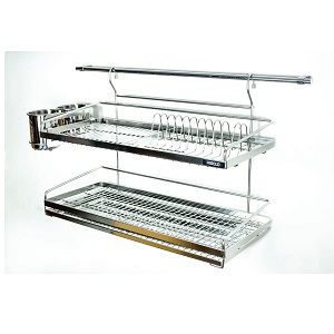 Giá treo bát đĩa 2 tầng chất liệu SUS304 Higold 201026-304 201027-304 201028-304 201029-304