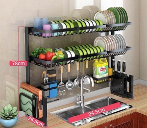 Giá chén bát đa năng đặt trên chậu rửa Higold 403195