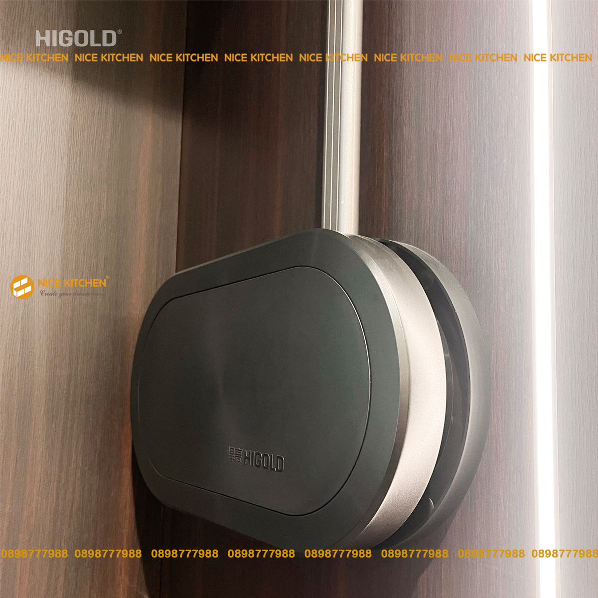 Kệ treo quần áo nâng hạ Higold Series BV Nâu cao cấp 703156S