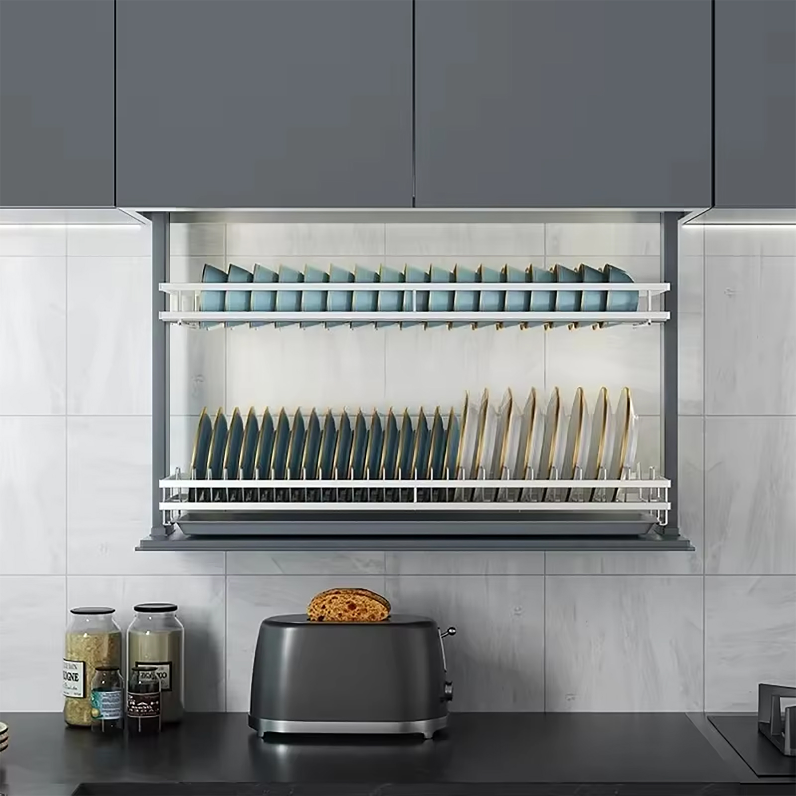 Kệ bát đĩa nâng hạ điện Eurogold ESL9870 – ESL9880 – ESL9890 nâng tầm tiện nghi nhà bếp – giá tốt nhất chỉ có tại nicekitchen.com.vn