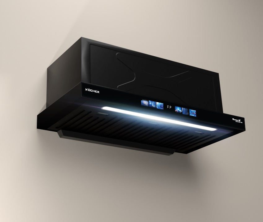 Máy hút mùi âm tủ Kocher Turbo Smart X3D-350.AUC AutoClean