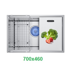 Chậu rửa bát 1 hộc Grand X GX7046S SMOOTH