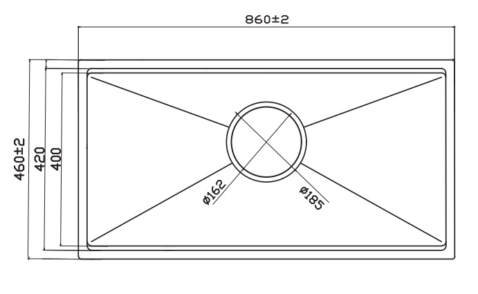 Chậu rửa bát 1 hộc Grand X GX8646S SMOOTH