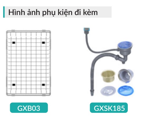 Chậu rửa bát 1 hộc Grand X GX8646S SMOOTH
