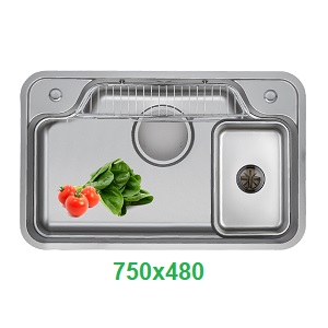 Chậu rửa bát 1 hộc Grand X GX7548JP HIKARI