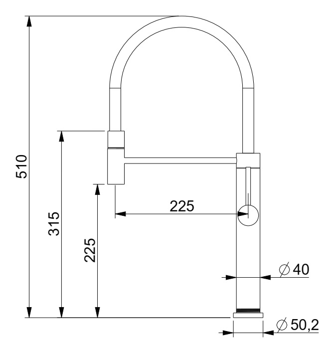 Vòi rửa chén uốn dẻo nóng lạnh Grand X GXF01 Dual Spray