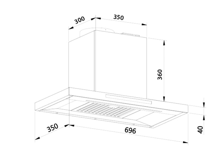 Máy hút mùi chữ T Canzy CZ 70FA9