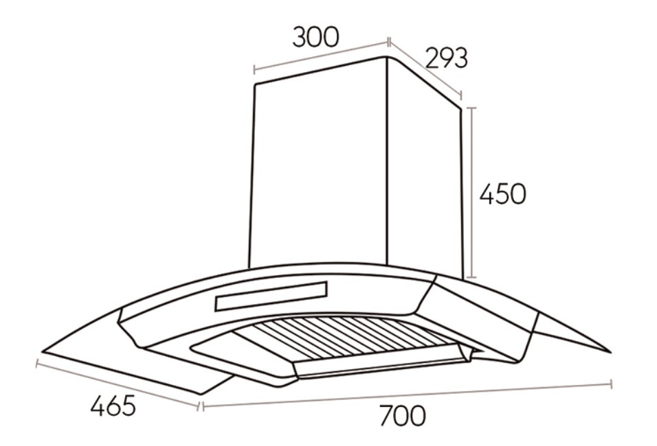 Máy hút mùi kính cong CANZY CZ ML8-70DC