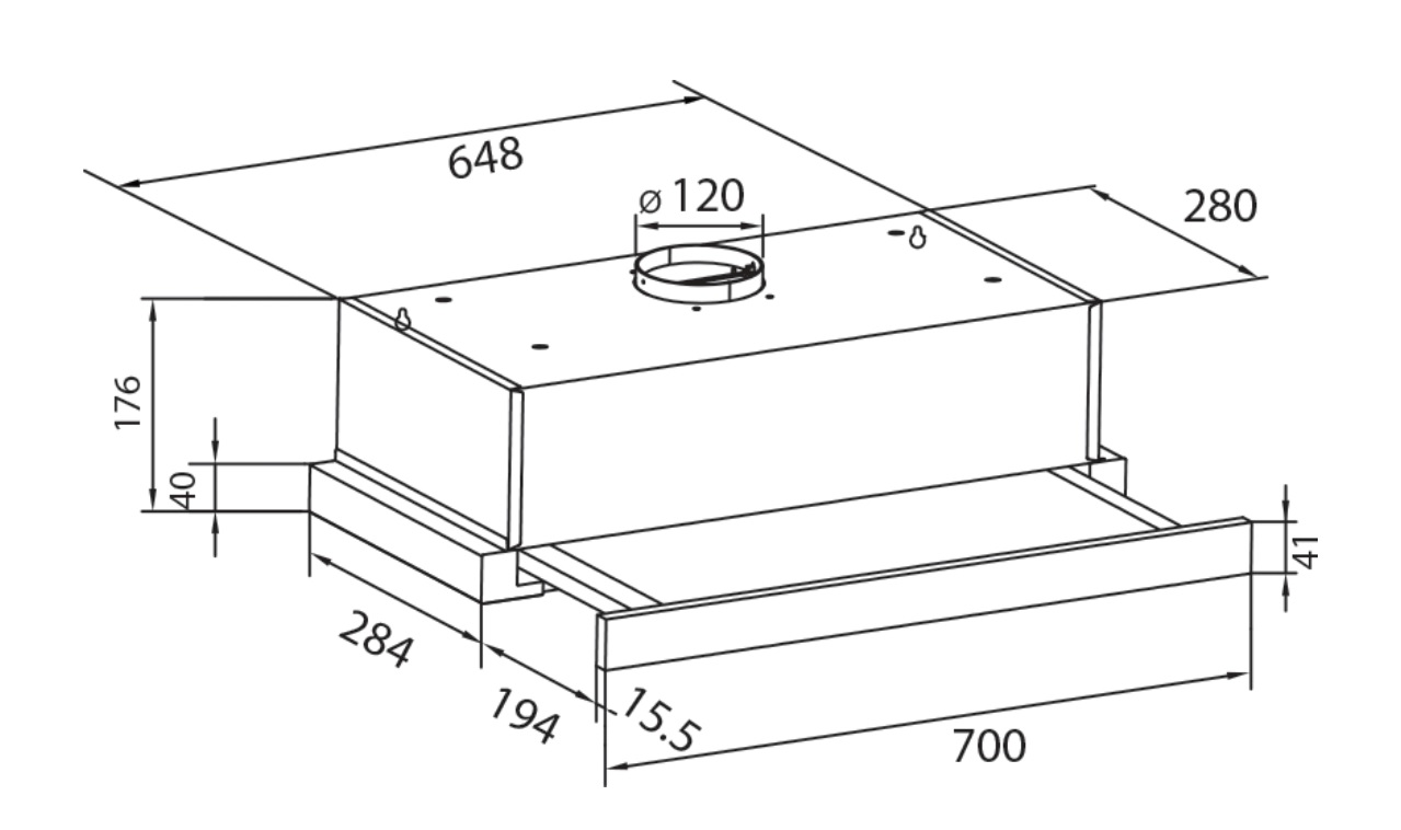 Máy hút mùi âm tủ 70cm CANZY CZ D700S